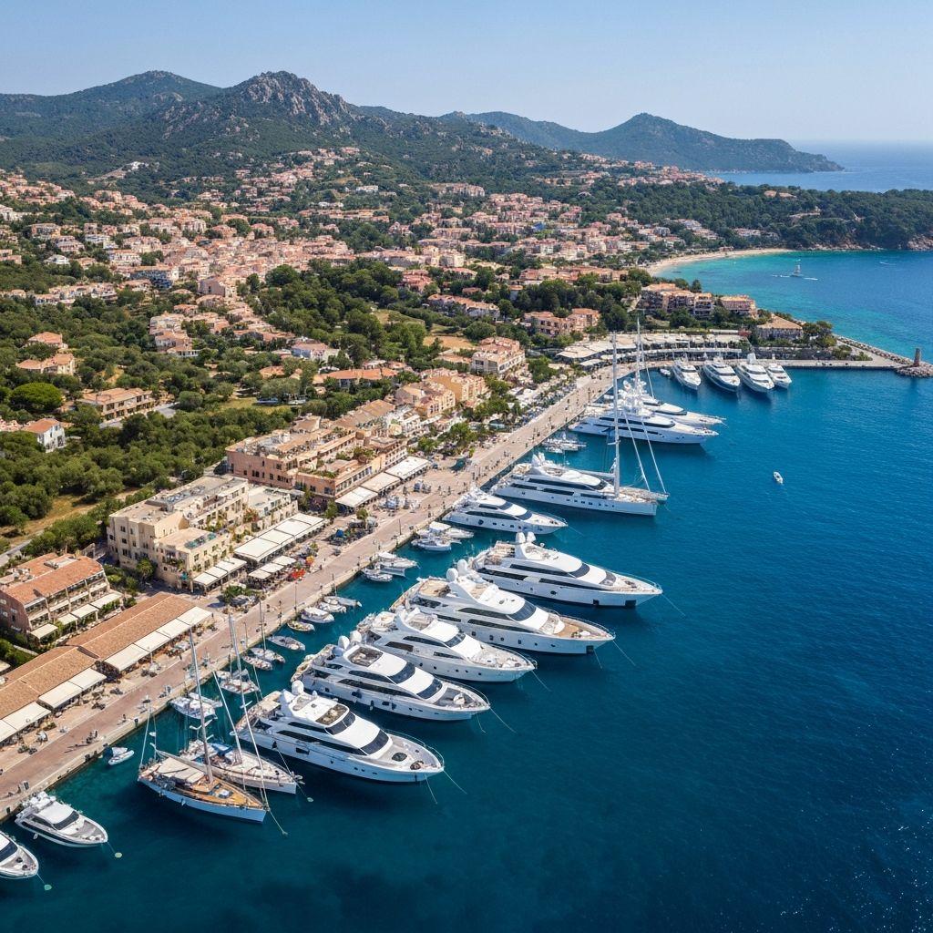 Porto Cervo luxury marina in Sardinia